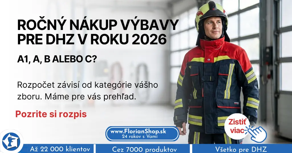 Kategórie A1, A, B a C: aký rozpočet má váš hasičský zbor v roku 2026