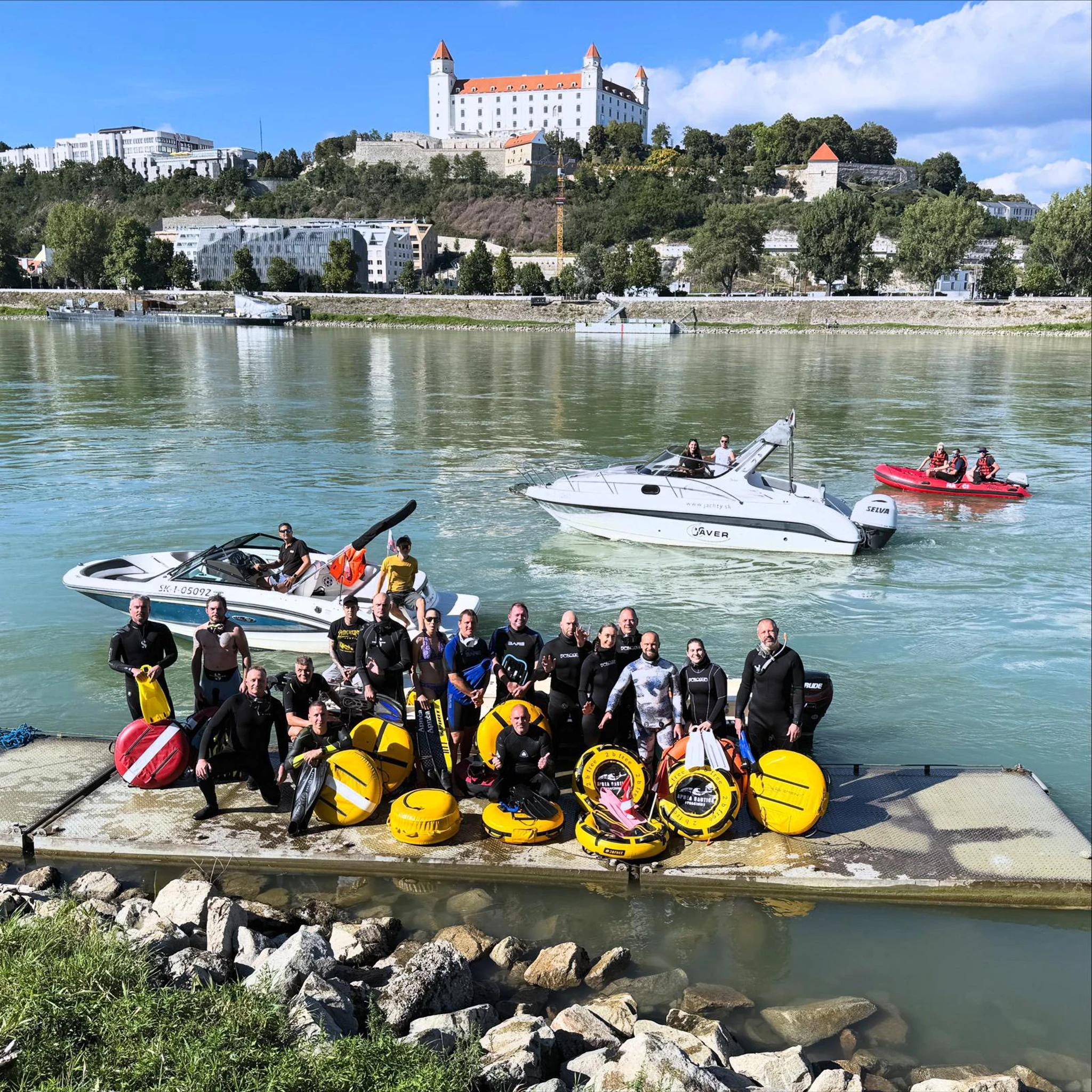 V nedeľu sme zabezpečovali krásnu akciu Trans Danube Swim 🚒🧑‍🚒🚤